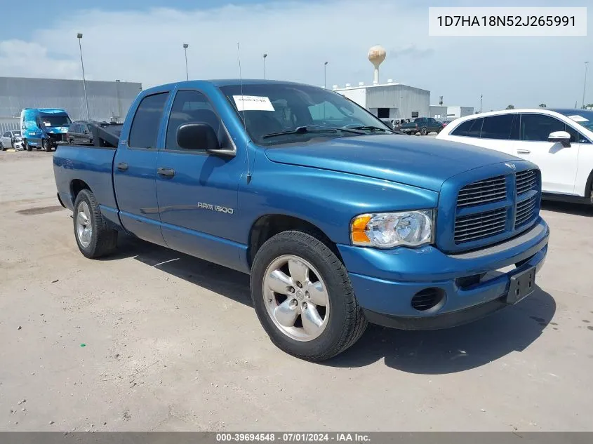 2002 Dodge Ram 1500 St VIN: 1D7HA18N52J265991 Lot: 39694548