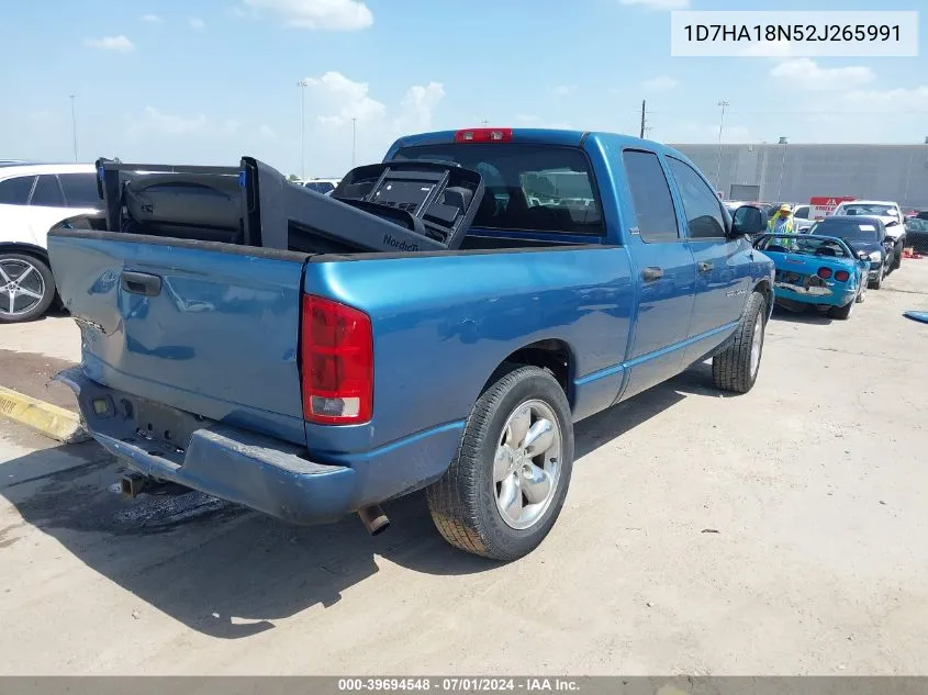 2002 Dodge Ram 1500 St VIN: 1D7HA18N52J265991 Lot: 39694548