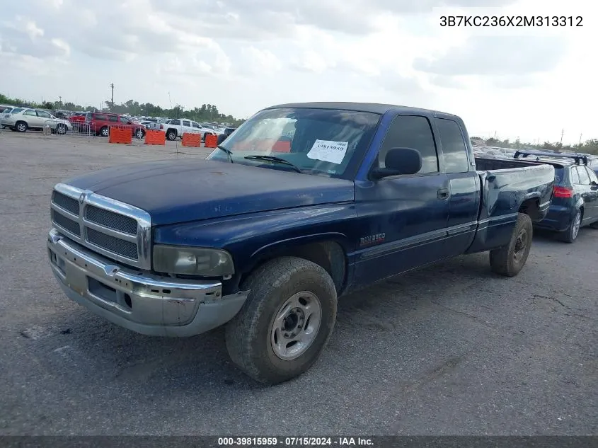 3B7KC236X2M313312 2002 Dodge Ram 2500 St