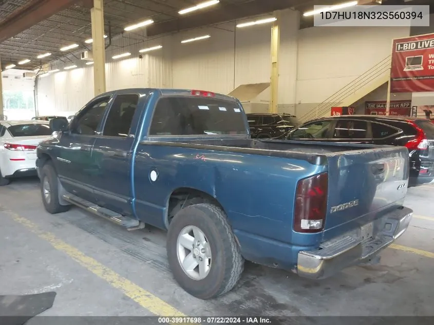 1D7HU18N32S560394 2002 Dodge Ram 1500 St