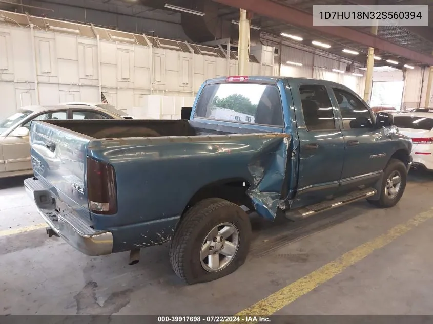 1D7HU18N32S560394 2002 Dodge Ram 1500 St