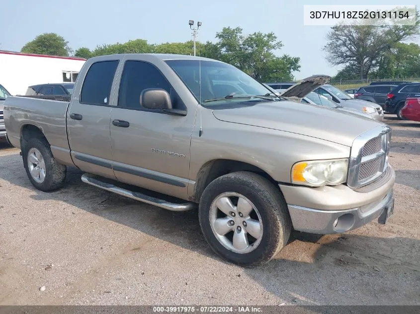 2002 Dodge Ram 1500 St VIN: 3D7HU18Z52G131154 Lot: 39917975