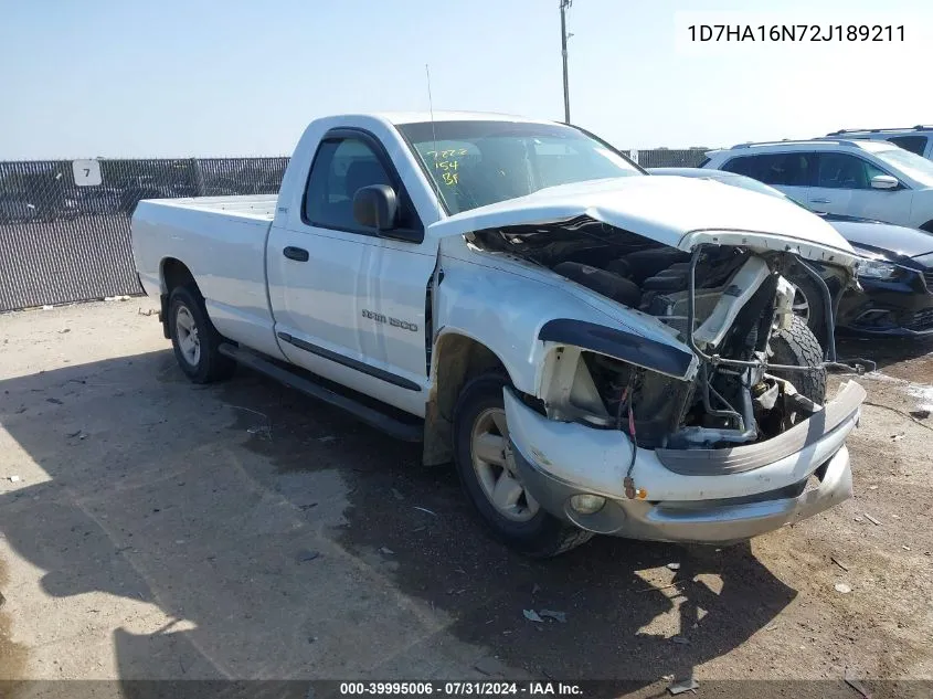 1D7HA16N72J189211 2002 Dodge Ram 1500 St