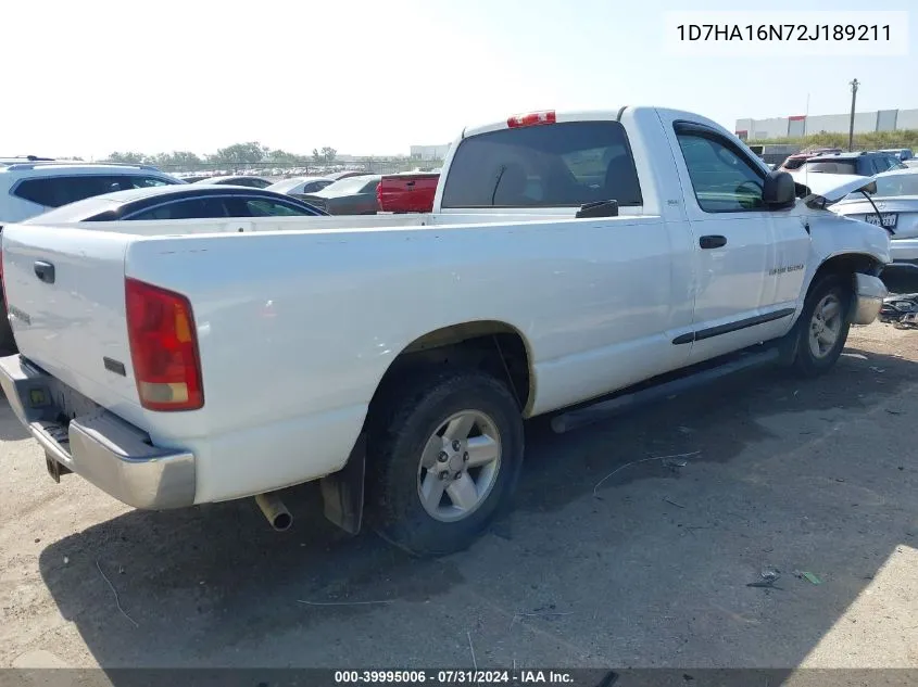 1D7HA16N72J189211 2002 Dodge Ram 1500 St