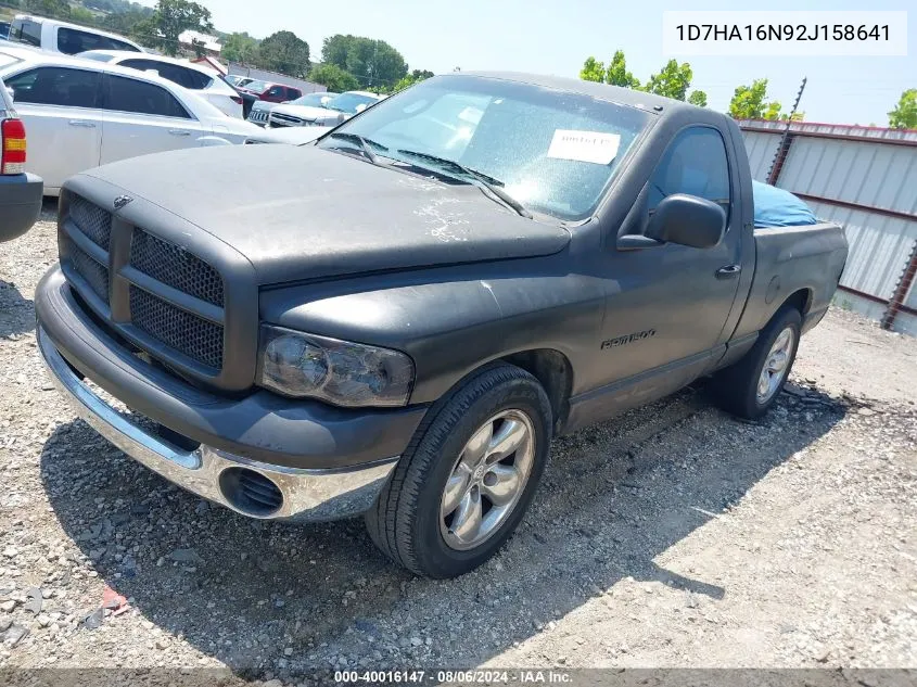 1D7HA16N92J158641 2002 Dodge Ram 1500 St