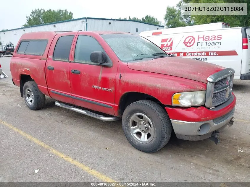 2002 Dodge Ram 1500 St VIN: 3D7HU18Z02G118084 Lot: 40103827