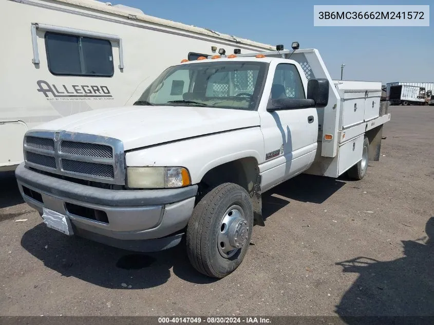 2002 Dodge Ram 3500 St VIN: 3B6MC36662M241572 Lot: 40147049