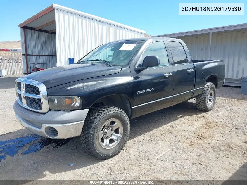 2002 Dodge Ram 1500 St VIN: 3D7HU18N92G179530 Lot: 40148416