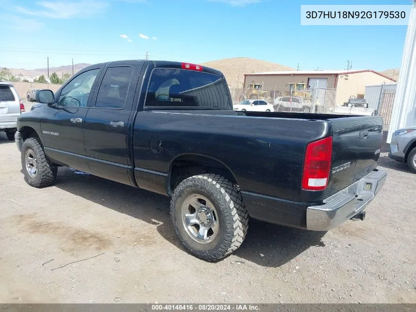 2002 Dodge Ram 1500 St VIN: 3D7HU18N92G179530 Lot: 40148416