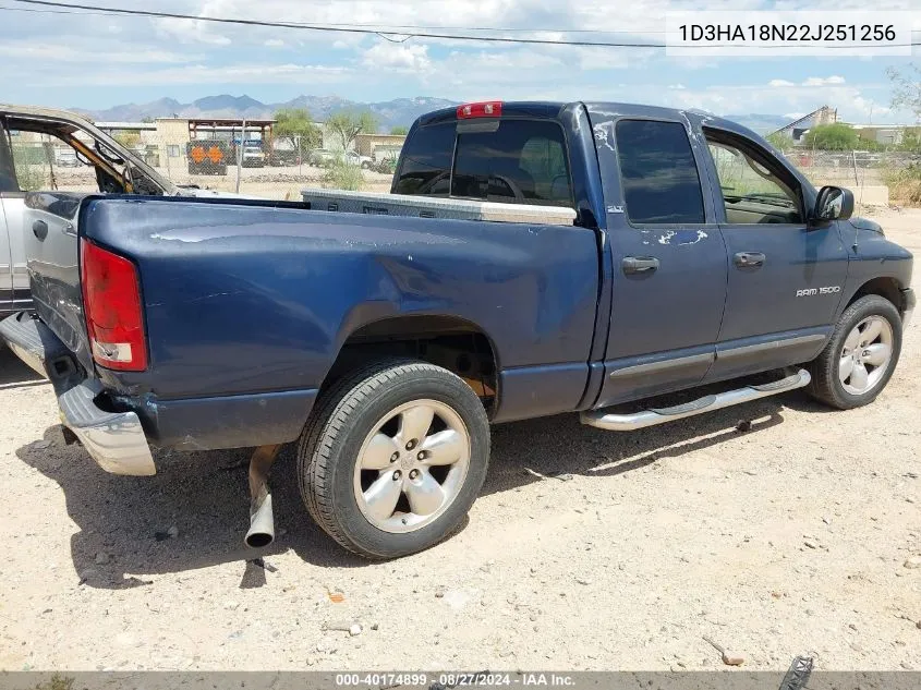 2002 Dodge Ram 1500 Slt/St VIN: 1D3HA18N22J251256 Lot: 40174899