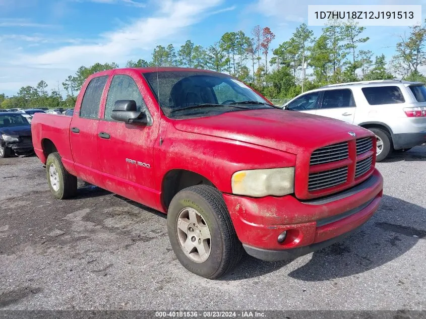 2002 Dodge Ram 1500 St VIN: 1D7HU18Z12J191513 Lot: 40181536