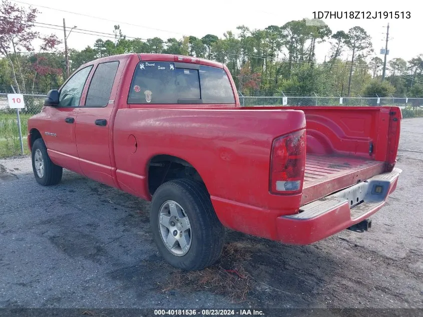 1D7HU18Z12J191513 2002 Dodge Ram 1500 St