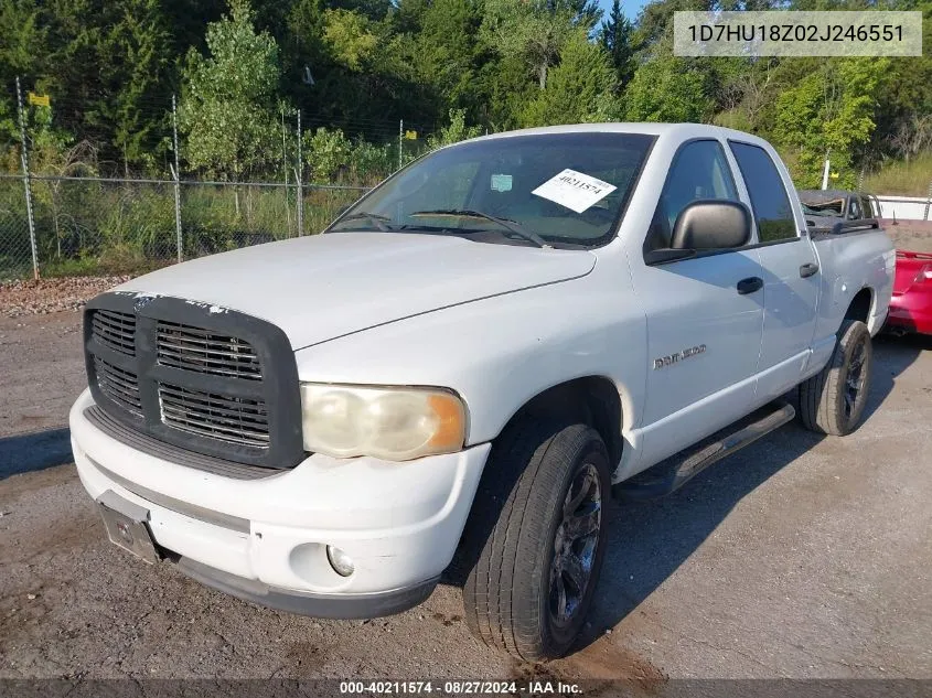 2002 Dodge Ram 1500 St VIN: 1D7HU18Z02J246551 Lot: 40211574