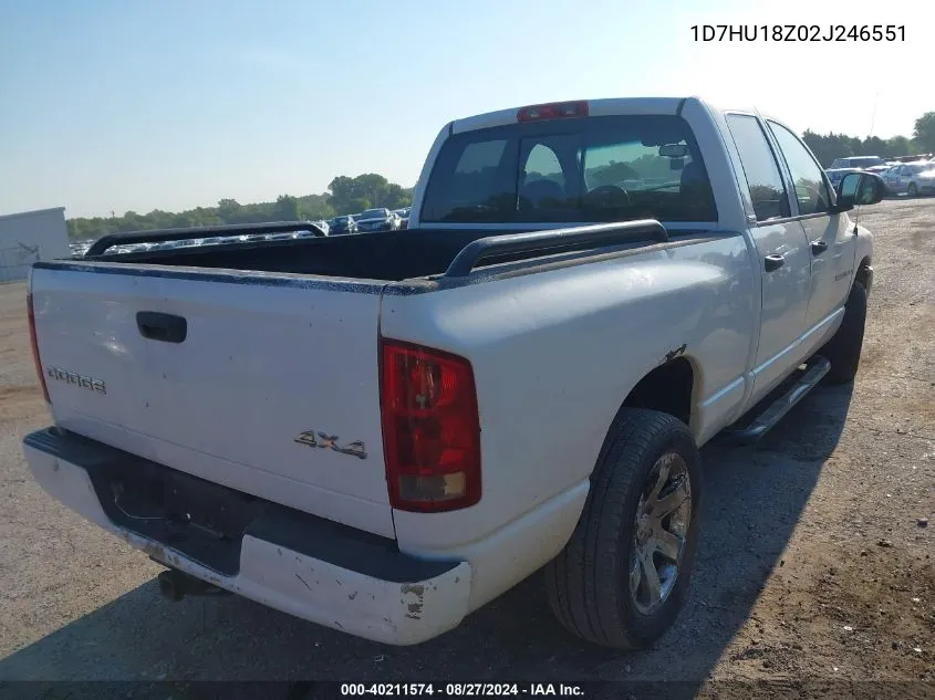 1D7HU18Z02J246551 2002 Dodge Ram 1500 St