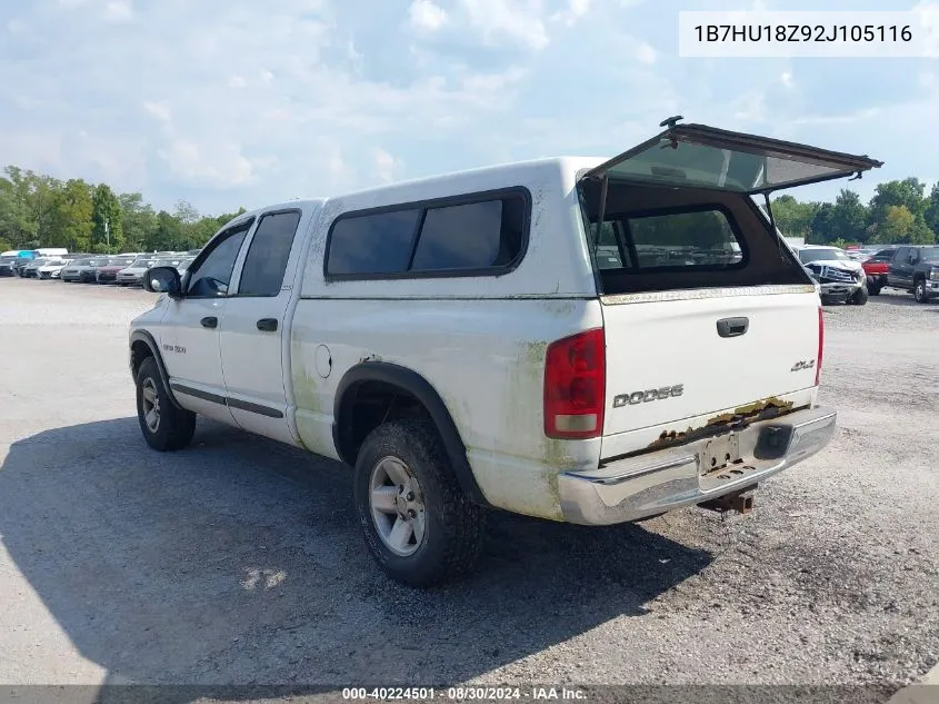 2002 Dodge Ram 1500 St VIN: 1B7HU18Z92J105116 Lot: 40224501