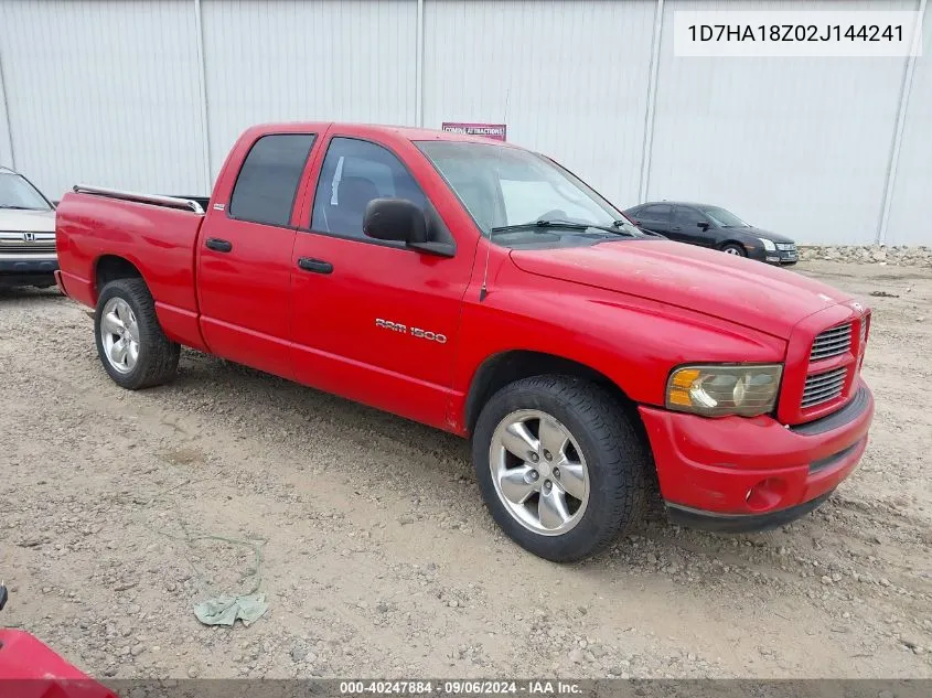 2002 Dodge Ram 1500 St VIN: 1D7HA18Z02J144241 Lot: 40247884