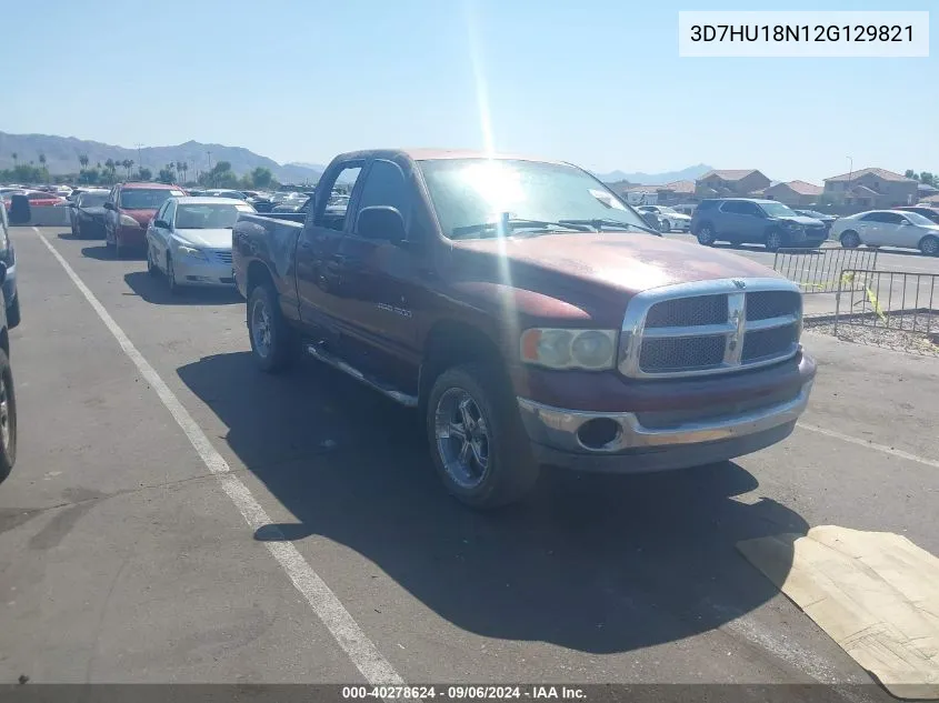 2002 Dodge Ram 1500 St VIN: 3D7HU18N12G129821 Lot: 40278624