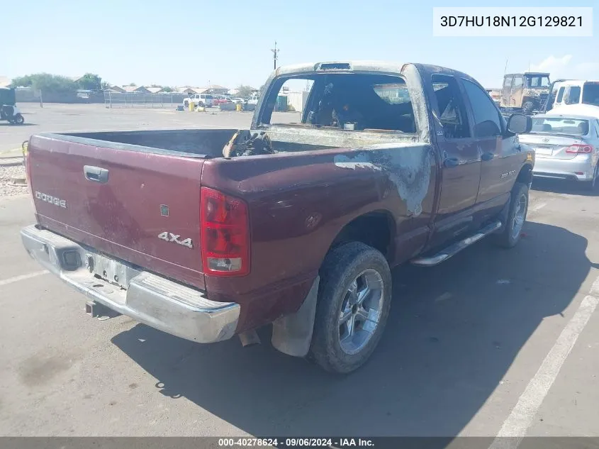 2002 Dodge Ram 1500 St VIN: 3D7HU18N12G129821 Lot: 40278624