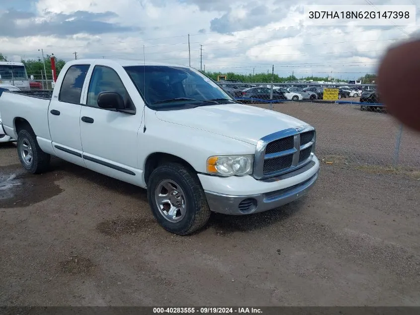 3D7HA18N62G147398 2002 Dodge Ram 1500 St