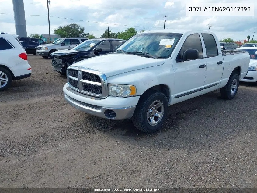 3D7HA18N62G147398 2002 Dodge Ram 1500 St