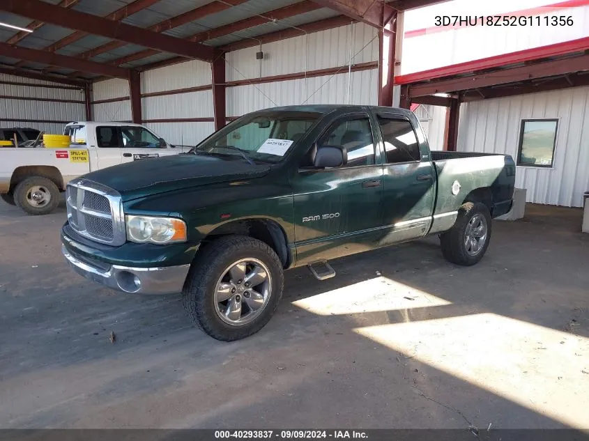 2002 Dodge Ram 1500 St VIN: 3D7HU18Z52G111356 Lot: 40293837