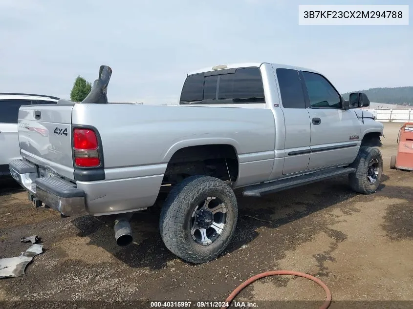 2002 Dodge Ram 2500 St VIN: 3B7KF23CX2M294788 Lot: 40315997