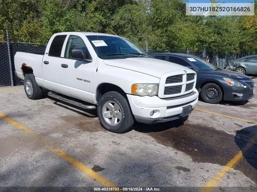 2002 Dodge Ram 1500 St VIN: 3D7HU18Z52G166826 Lot: 40318703