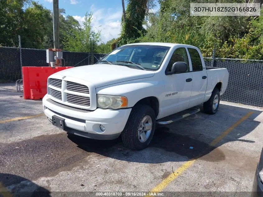 2002 Dodge Ram 1500 St VIN: 3D7HU18Z52G166826 Lot: 40318703