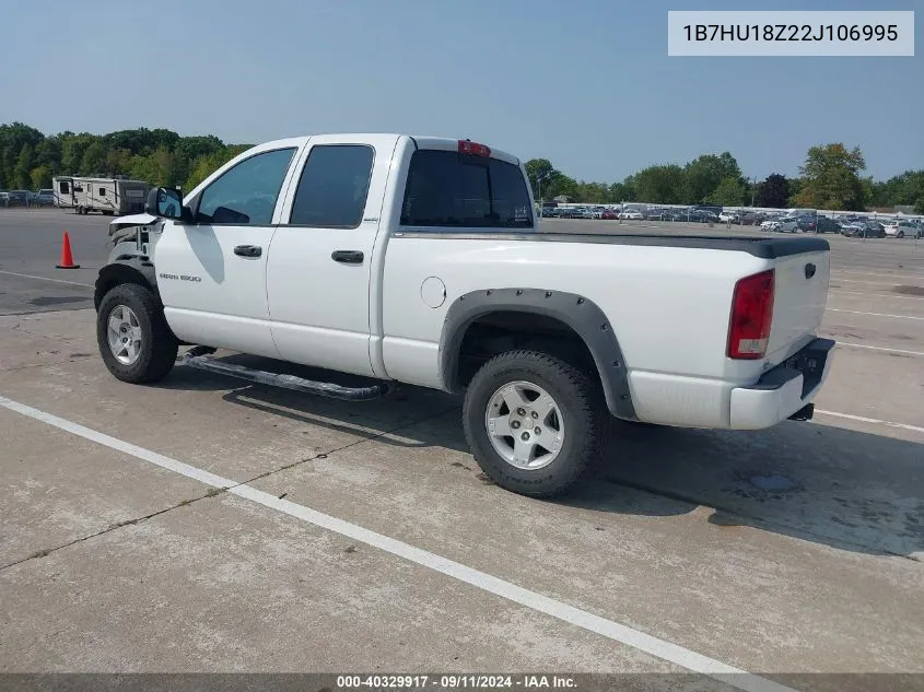 2002 Dodge Ram 1500 St VIN: 1B7HU18Z22J106995 Lot: 40329917