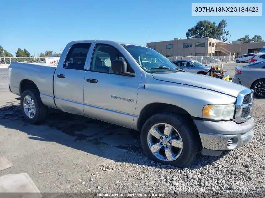 3D7HA18NX2G184423 2002 Dodge Ram 1500 St