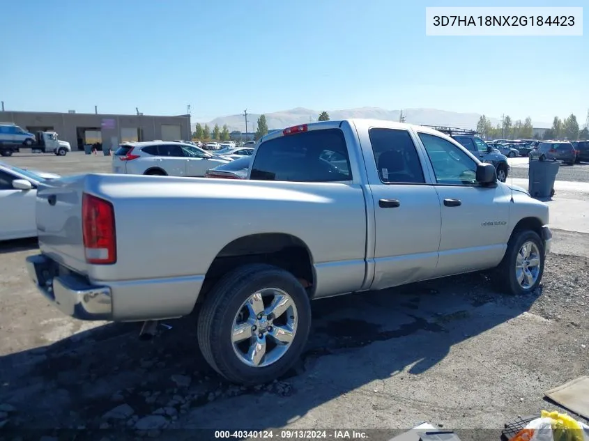 3D7HA18NX2G184423 2002 Dodge Ram 1500 St