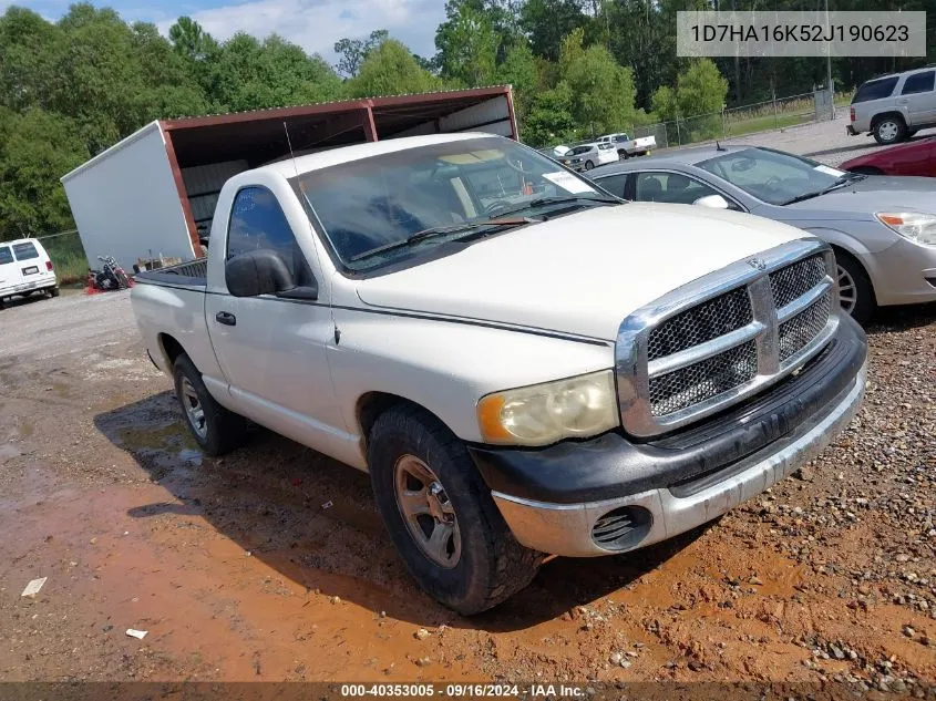 2002 Dodge Ram 1500 St VIN: 1D7HA16K52J190623 Lot: 40353005