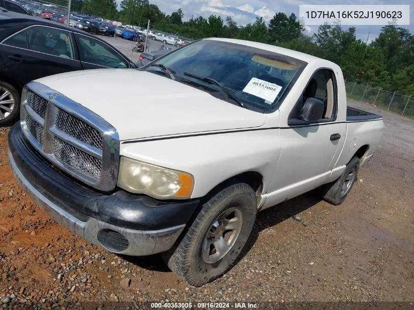 2002 Dodge Ram 1500 St VIN: 1D7HA16K52J190623 Lot: 40353005