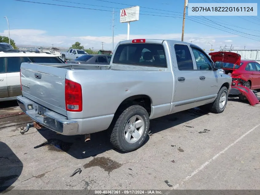 2002 Dodge Ram 1500 St VIN: 3D7HA18Z22G161124 Lot: 40367361