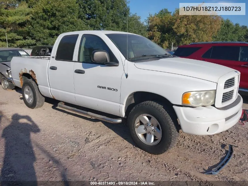 2002 Dodge Ram 1500 St VIN: 1D7HU18Z12J180723 Lot: 40371493