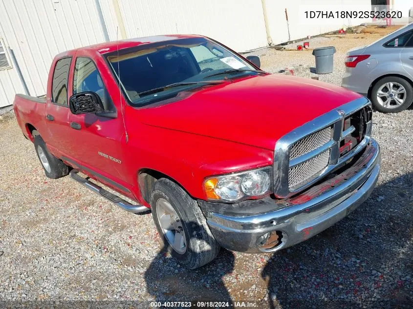 2002 Dodge Ram 1500 Slt VIN: 1D7HA18N92S523620 Lot: 40377523