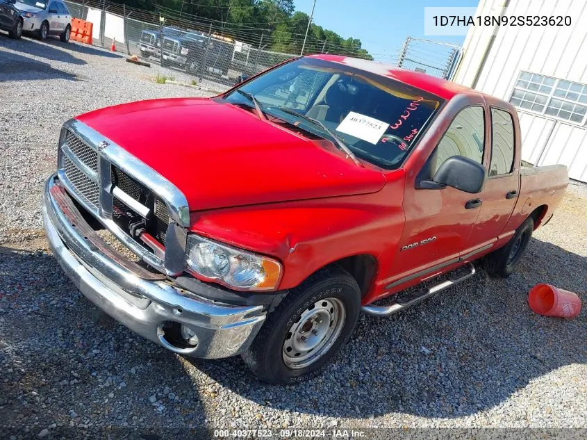 2002 Dodge Ram 1500 Slt VIN: 1D7HA18N92S523620 Lot: 40377523