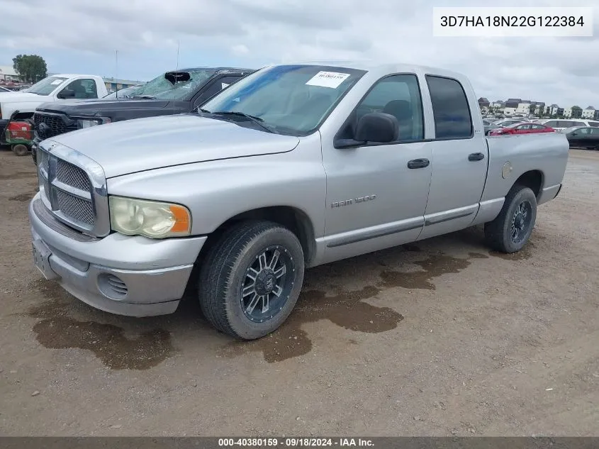 2002 Dodge Ram 1500 St VIN: 3D7HA18N22G122384 Lot: 40380159