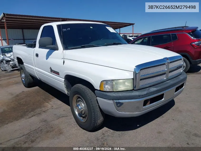 2002 Dodge Ram 2500 St VIN: 3B7KC26652M279498 Lot: 40383237