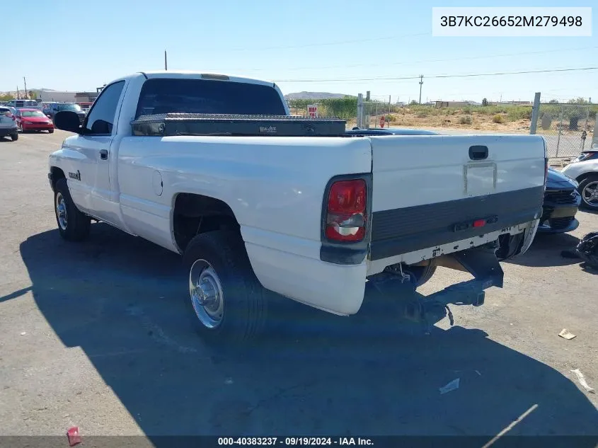 2002 Dodge Ram 2500 St VIN: 3B7KC26652M279498 Lot: 40383237