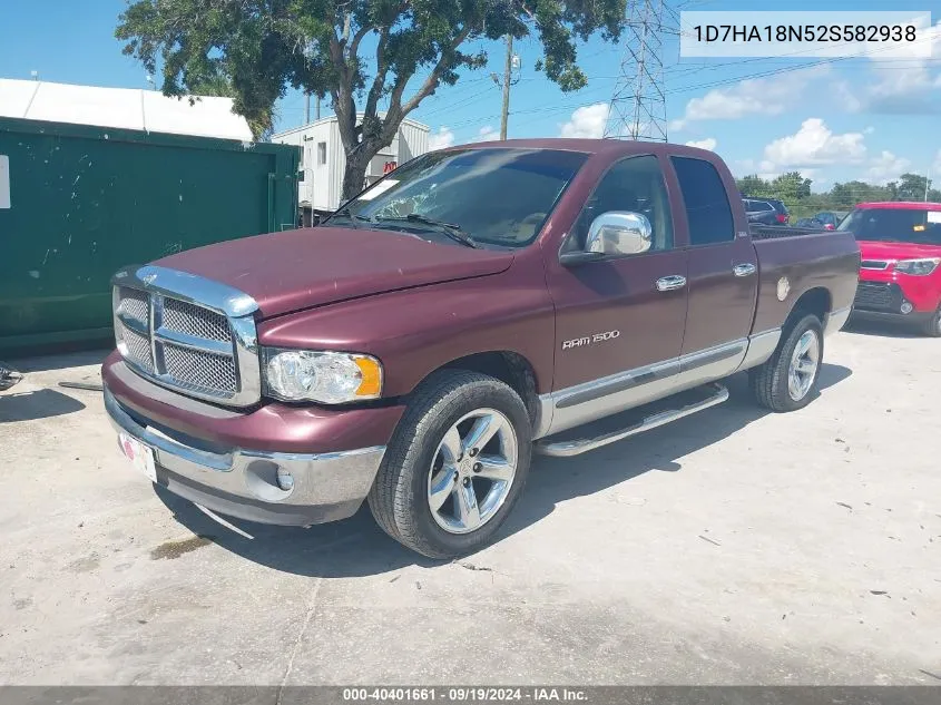 2002 Dodge Ram 1500 St VIN: 1D7HA18N52S582938 Lot: 40401661