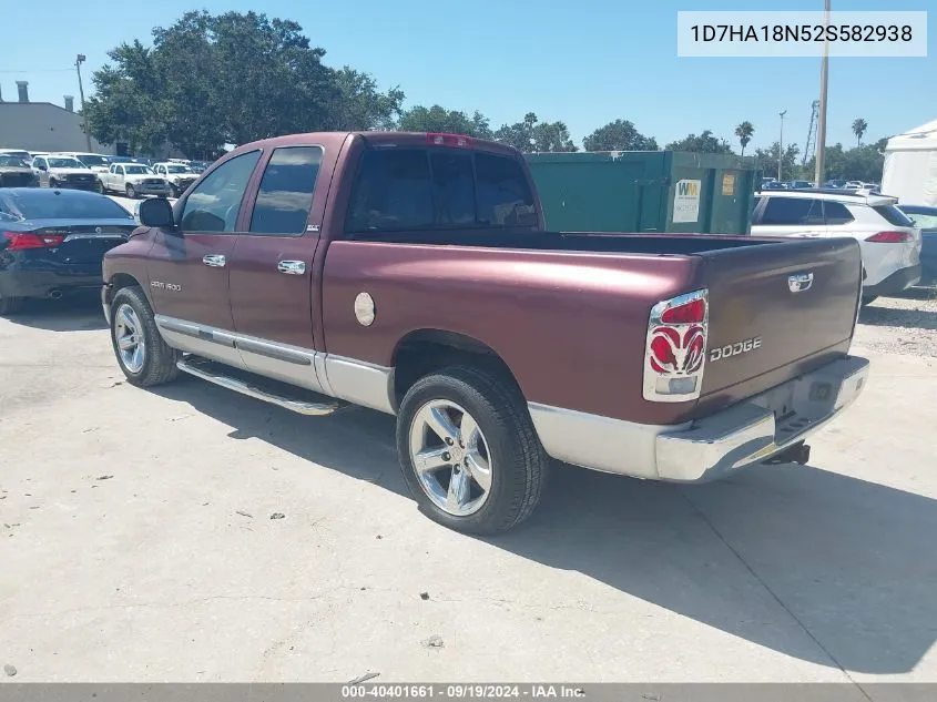 2002 Dodge Ram 1500 St VIN: 1D7HA18N52S582938 Lot: 40401661