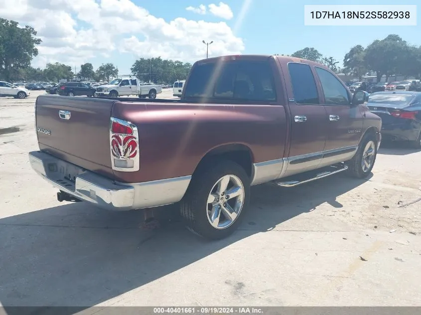 2002 Dodge Ram 1500 St VIN: 1D7HA18N52S582938 Lot: 40401661