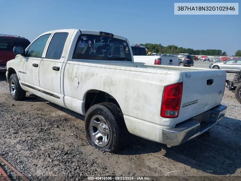 3B7HA18N32G102946 2002 Dodge Ram 1500 St