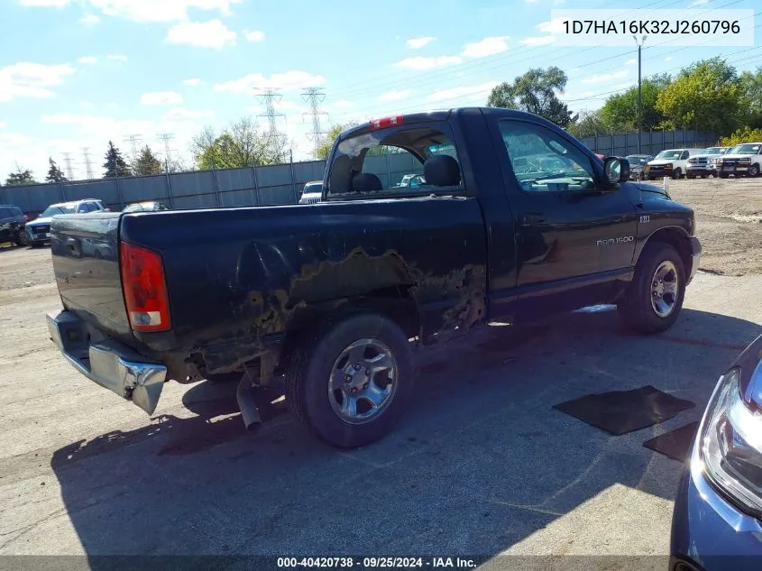 1D7HA16K32J260796 2002 Dodge Ram 1500 St