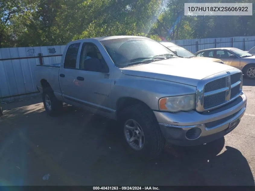 2002 Dodge Ram 1500 St VIN: 1D7HU18ZX2S606922 Lot: 40431263