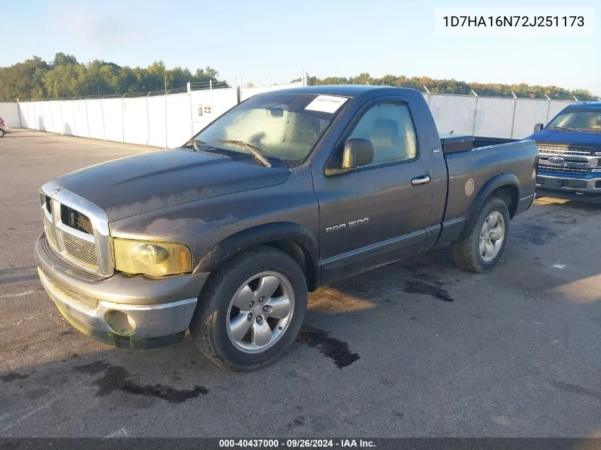 1D7HA16N72J251173 2002 Dodge Ram 1500 St