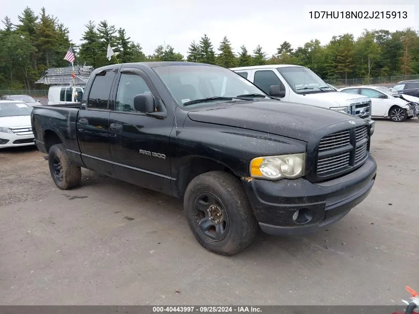 2002 Dodge Ram 1500 St VIN: 1D7HU18N02J215913 Lot: 40443997