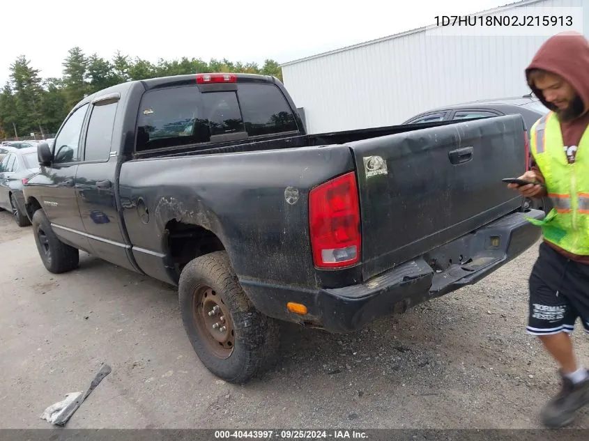 1D7HU18N02J215913 2002 Dodge Ram 1500 St