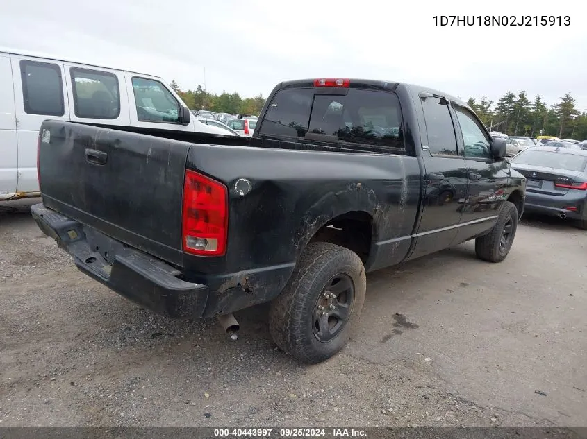 1D7HU18N02J215913 2002 Dodge Ram 1500 St